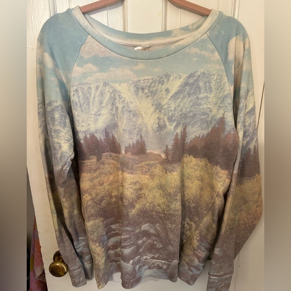 Sweaters - Scenic Print Women's Sweater